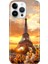 iPhone 16 Pro Max Kılıf Silikon Desenli Baskılı Cover Eyfel 1