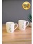 Porselen Natura Salkım Kulplu Mug Kupa 9cm 220ML 2 Li 2