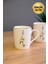 Porselen Natura Salkım Kulplu Mug Kupa 9cm 220ML 2 Li 3