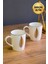 Porselen Natura Fern Kulplu Mug Kupa 9cm 220ML 2 Li 3