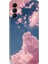 Samsung Galaxy A15 Kapak Kılıf SM-A15 Tasarım Esnek Silikon Pembe Bulut 1