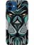 Apple iPhone 12 Kılıf Renkli Baskılı Silikon Lion Mandala 1