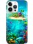 iPhone 16 Pro Max Kılıf Silikon Desenli Baskılı Cover Island 1