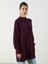 Yeni Sezon Dik Yaka Oversize Kadın Triko Tunik 2