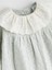 Yeni Sezon Bebe Yakalı Fırfırlı Kız Bebek Elbise 2