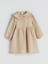 Yeni Sezon Bebe Yaka Müslin Kız Bebek Elbise 3
