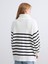 Yeni Sezon Dik Yaka Çizgili Kadın Triko Tunik 4