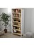 Lumera Iskandinav Kitaplık 6 Bölmeli Mdf Profil Ayaklı 83X194X35 cm Çok Amaçlı 3
