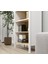 Lumera Iskandinav Kitaplık 6 Bölmeli Mdf Profil Ayaklı 83X194X35 cm Çok Amaçlı 4