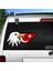 Kartal ve Türk Bayrağı Sticker - Ay Yıldız Eagle Sticker - Araba Oto Motosiklet Karavan Sticker 00727 2