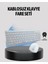 Beyaz Kablosuz Klavye Fare Seti Kablosuz Fare USB Alıcı PC Uyumlu 1
