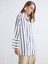 Yeni Sezon Çizgili Kadın Gömlek Tunik 1