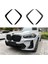 Araba Ön Işıklar Çerçeveleri Kapak Bmw X3 X4 G01 G02 M Spor Lcı 2022 2023 +(Siyah) (Yurt Dışından) 2