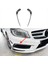 Araba Ön Tampon Dudak Splitter Spoiler Sis Lambası Kapak Trim Mercedes-Benz Için A Sınıfı W176 Amg 2013-2015 A (Yurt Dışından) 3