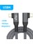 USB 4 90 Derece Açı Kablosu 40GBPS Usb4 Dirsek C Tip C Veri Aktarım Kablosu USB C PD240W Hızlı Şarj 1.5m (Yurt Dışından) 3
