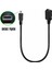 0.3m Mini 5p Tip C Dişi-8 Pimli Mini B Erkek Şarj Kablo Adaptör Dönüştürücü Kordon Kamera Kablosu C (Yurt Dışından) 4