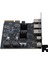 Usb3.2 Genişletme Kartı Gen2 10GBPS Pcı-E 4x Adaptör Kart Taşınabilir Tip-C Tip-A Çift Çip Kart, A (Yurt Dışından) 3
