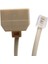 10X Telefon RJ11 Erkek Hattı Çift RJ11 Dişi Jack Filtre Ayırıcı Adaptör (Yurt Dışından) 1