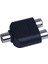 8 Pcs Rca Av Splitter Y Adaptör 1 Dişi 2 Dişi, Siyah (Yurt Dışından) 5