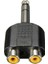3x 6.35MM 1/4 Inç Erkek Stereo Ila 2 Çift Rca Dişi Y Splitter Ses Adaptör Dönüştürücü (Yurt Dışından) 4