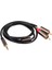 6x Jack 3.5mm Ila 2 Rca Ses Kablosu Aux Aux -Splitter 3.5mm Stereo Erkek - Erkek Rca Adaptör 2 Hoparlör Kablosu 1m (Yurt Dışından) 3