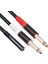 2pcs 3.5mm Ila Çift 6.5mm Adaptör 3.5mm Ses Aux Kablosu Çift 6.35 1/4 Inç Mono - Stereo 1/8 Inç 3,5mm Aux Kablosu (Yurt Dışından) 3