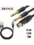 Xlr Dişi Ila Çift 1/4 Inç Y Ayırıcı Kablosu Dişi Xlr Ila Ikiye 6.35MM Mono Ts Fiş Mikrofon Ses Dönüştürücü Adaptör Kordon-A (Yurt Dışından) 3