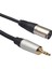 2pc 3.5mm Stereo Jack Fiş Ses Kablosu 3 Pin Xlr Erkek Mikrofon Ses Kablosu Kablosu Adaptörü 0.3m (Yurt Dışından) 5