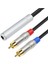 6.35MM Dişi Ila 2 Rca Erkek Kablo Stereo Ses Kablosu 1/4 Inç Kriko - 2 Rca Ses Ayrıştırıcı Kablosu (Yurt Dışından) 1