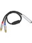 6.35MM Dişi Ila 2 Rca Erkek Kablo Stereo Ses Kablosu 1/4 Inç Kriko - 2 Rca Ses Ayrıştırıcı Kablosu (Yurt Dışından) 2