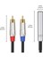 6.35MM Dişi Ila 2 Rca Erkek Kablo Stereo Ses Kablosu 1/4 Inç Kriko - 2 Rca Ses Ayrıştırıcı Kablosu (Yurt Dışından) 4