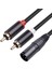 3x Xlr - Çift Rca Audio Kablosu A1 Xlr Erkek 3 Pin - Çift Rca Erkek Fişi Stereo Ses Amplifikatör Karıştırma Av Kablosu 1m (Yurt Dışından) 5