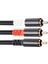 2x Rca Y Adaptör Kablosu Subwoofer Y Kablo 1x Rca Ila 2x Rac Ses Kablosu 1 Rca Ila 2 Rca Güç Amplifikatörü Ses Kablosu, 5 Metre (Yurt Dışından) 5