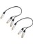 2x Metal Rca Dişi Ila Çift 2 Rca Erkek Altın Kaplama Adaptörü, Ayırıcı Y Ses Kablosu (Rca F-2 Rca M) (1 Erkek Ila 2 Dişi) (Yurt Dışından) 1