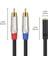 3,5mm - 2rca Ses Kablosu Kadın - Erkek Y 2rca Sonratıcı Telefon Için 3.5mm Adaptör Ev Sineması Amplifikatörleri Hoparlör Stereo (Yurt Dışından) 2
