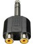 5pcs 6.35MM 1/4 Inç Erkek Stereo Ila 2 Çift Rca Dişi Y Sıfırlayıcı Ses Adaptör Dönüştürücü (Yurt Dışından) 3