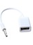 3x Araba Mp3 3.5mm Erkek Aux Audio Plug Jack - USB 2.0 Dişi Dönüştürücü Kablo Kablosu Beyaz (Yurt Dışından) 2