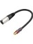 30CM Rca Dişi - 3pin Xlr Erkek Dönüştürücü Kablosu Korumalı Dönüştürücü Ses Adaptörü Yama Kablosu (Yurt Dışından) 1