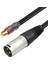 30CM Rca Dişi - 3pin Xlr Erkek Dönüştürücü Kablosu Korumalı Dönüştürücü Ses Adaptörü Yama Kablosu (Yurt Dışından) 3