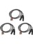 3x Çift Dişi Xlr - Rca Kablosu, Ağır Hizmet Tipi 2 Xlr Dişi Ila 2 Rca Erkek Yama Kablosu Hif Stereo Ses Bağlantı Kablosu (Yurt Dışından) 1