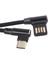3x Usb-C 3.1 Tip-C Ila Sol Açılı 90 Derece USB 2.0 Veri Kablosu, Tablet ve Telefon Için Kollu Veri Kablosu 15CM (Yurt Dışından) 4