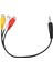 2 Adet 3,5mm Erkek Fişe 3 Rca Dişi Ses Video Av Kablosu 22CM (Yurt Dışından) 3