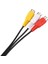 2 Adet 3,5mm Erkek Fişe 3 Rca Dişi Ses Video Av Kablosu 22CM (Yurt Dışından) 5