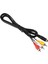 3pcs 1.5m 4.9ft 3 Rca Erkek-4 Pin S-Video Erkek Tv Pc Dönüşüm Kablosu (Yurt Dışından) 2