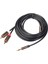 2x Rca Kablo Hifi Stereo 3.5mm Ila 2rca Ses Kablosu Aux Aux Rca Kabak Amplifiverler Için 3,5 Y Sonrıcı Ses Car Aux Cep Telefonu (Yurt Dışından) 2