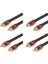 4x Fsu Dijital Audio Rca Kablo Premium Stereo Rca - Rca Koaksiyel Spdıf Kablo Erkek Hoparlör Hıfı Subwoofer Kablosu Av 0.5m (Yurt Dışından) 3