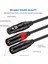 Xlr-Xlr Y-Sprıtter Kablosu Dengeli Xlr Kadın-Çift Xlr Erkek Ses Mikrofon Adaptörü 2 Xlr-Xlr Ses Adaptörü, B (Yurt Dışından) 3