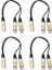 4pcs 30CM 3pin Xlr Erkek - 2 Xlr Dişi Ses Uzatma Kablosu Y Mıc Mıxer Kayıcı Dj Kablosu Için Ayrıcı (Yurt Dışından) 1