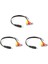 3x 2,5mm Mini Av Erkek Ila 3rca Dişi M/f Sesli Video Kablosu Stereo Jack Adaptör Kablosu (Yurt Dışından) 1