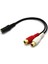 2x 2 Rca Erkek Ila Dişi 3.5mm Jack Aux Stereo Ses Kablosu (Yurt Dışından) 2